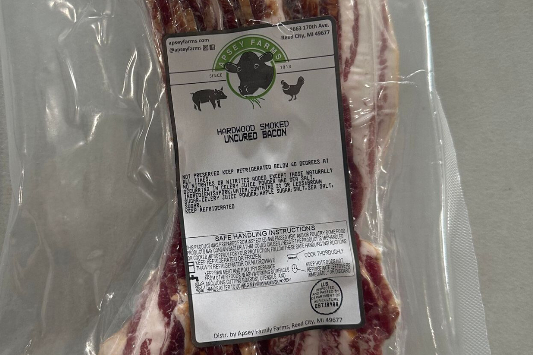 Low PUFA Pasture Raised Pork Canadian Bacon Package Regenerative Farm Products Delivered Apsey Farms Midwest USA