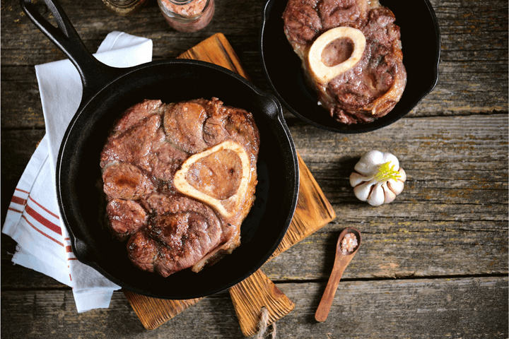 100% Grass-Fed Beef Shank Cooked Regenerative Farm Products Delivered Apsey Farms Midwest USA