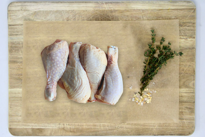 Low PUFA Corn and Soy-Free Chicken Drumsticks Uncooked Regenerative Farm Products Delivered Apsey Farms Midwest USA