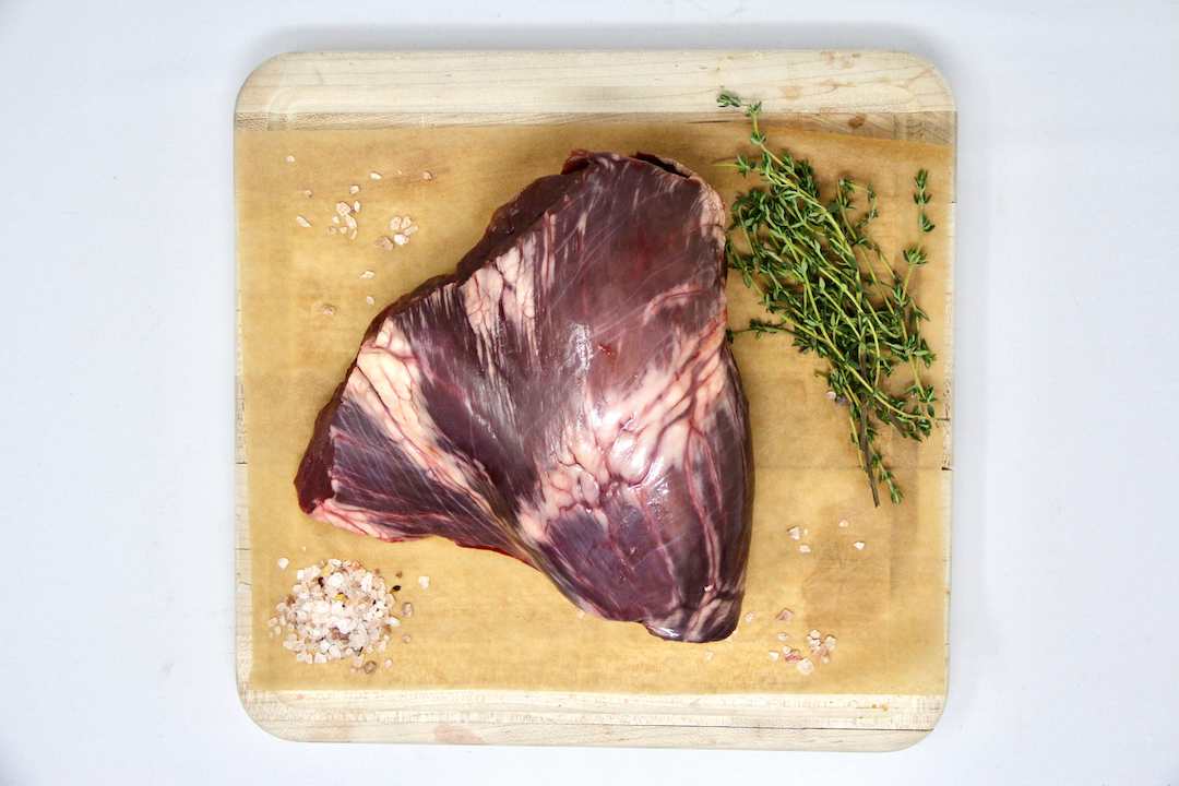 100% Grass-Fed Beef Heart Uncooked Regenerative Farm Products Delivered Apsey Farms Midwest USA