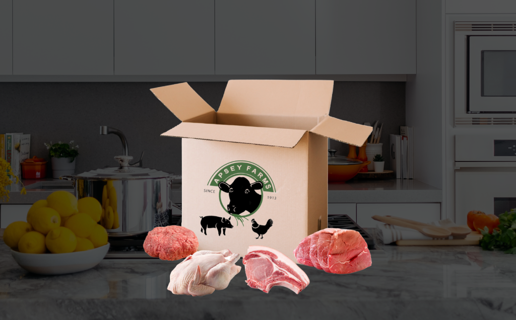 Apsey Farms Box with Meats Regenerative Farm Goods Delivered