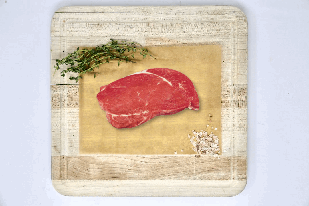 100% Grass-Fed Beef Sirloin Sizzler Uncooked Regenerative Farm Products Delivered Apsey Farms Midwest USA