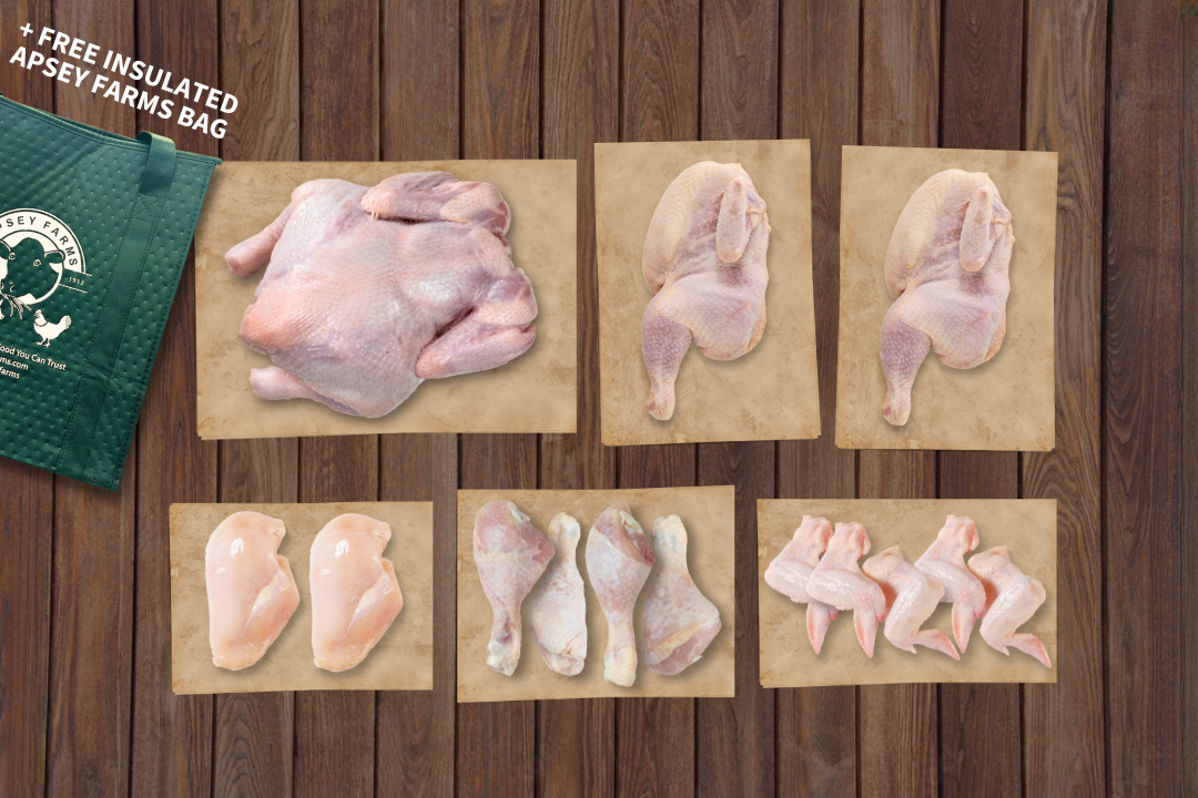 Bulk Chicken Bundle Apsey Farms Value Bundles Meat Raised Right Low Pufa Antibiotic Free Free Range No Vaccines Corn And Soy Free