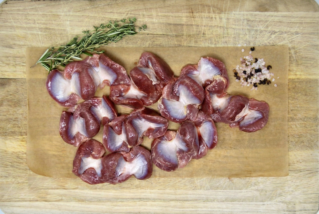 Low PUFA Corn and Soy-Free Chicken Gizzards Uncooked Regenerative Farm Products Delivered Apsey Farms Midwest USA