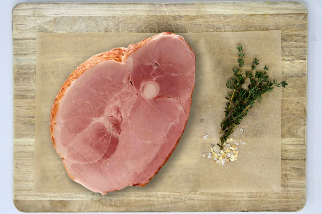Low PUFA Pasture Raised Pork Smoked Ham Roast Regenerative Farm Products Delivered Apsey Farms Midwest USA