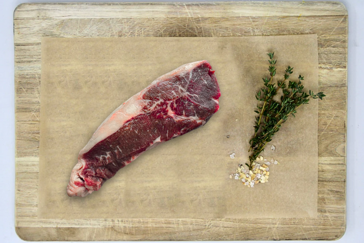 100% Grass-Fed Beef NY Strip Steak Uncooked Regenerative Farm Products Delivered Apsey Farms Midwest USA