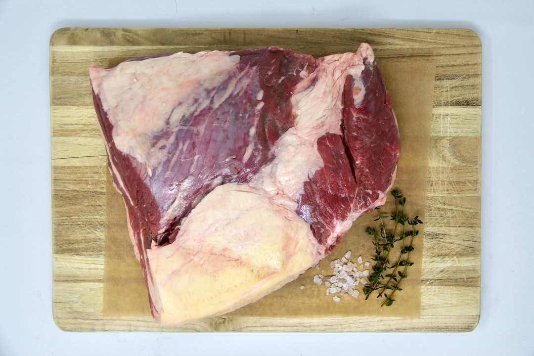 100% Grass-Fed Beef Brisket Uncooked Regenerative Farm Products Delivered Apsey Farms Midwest USA