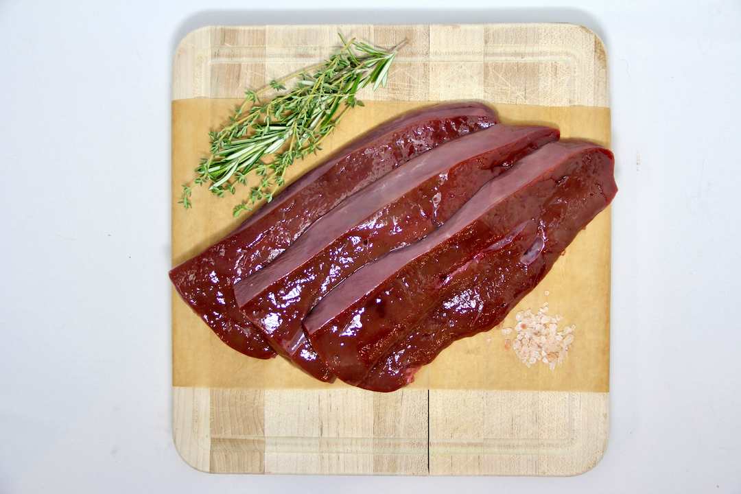 100% Grass-Fed Beef Liver Uncooked Regenerative Farm Products Delivered Apsey Farms Midwest USA