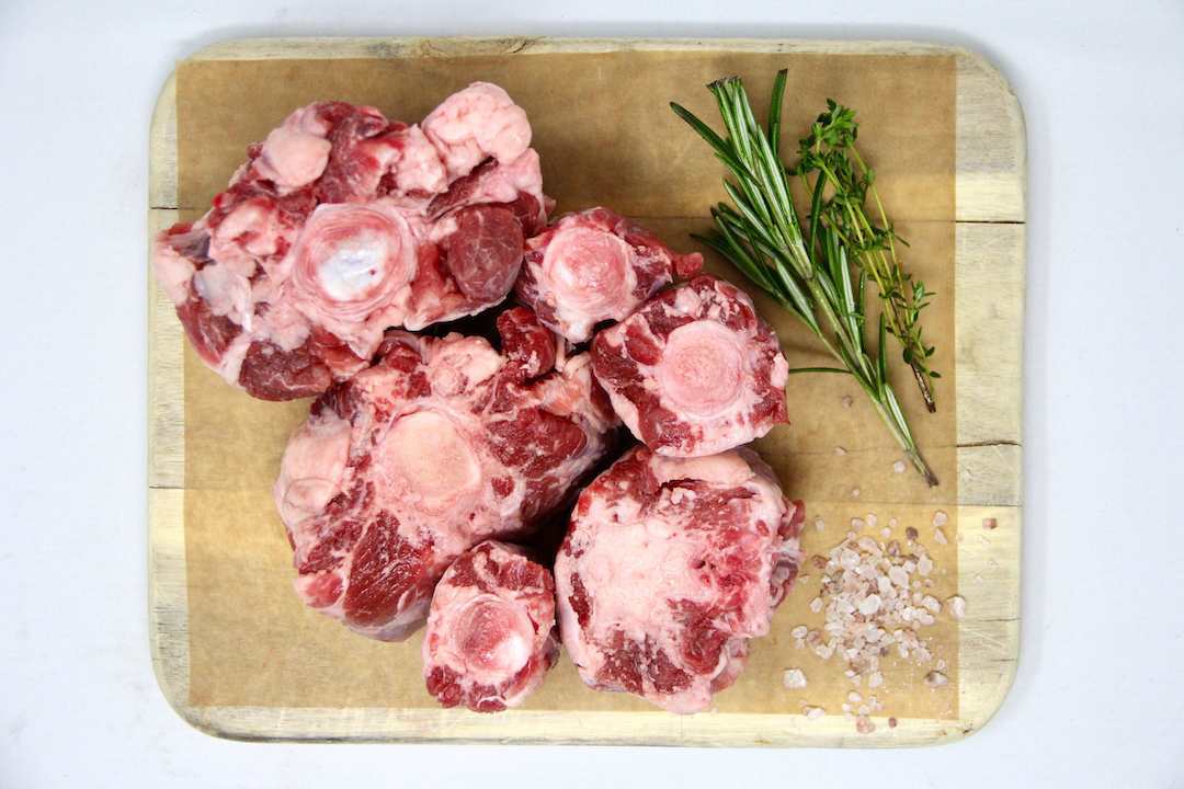100% Grass-Fed Beef (Wagyu-Angus) Oxtail Uncooked Regenerative Farm Products Delivered Apsey Farms Midwest USA