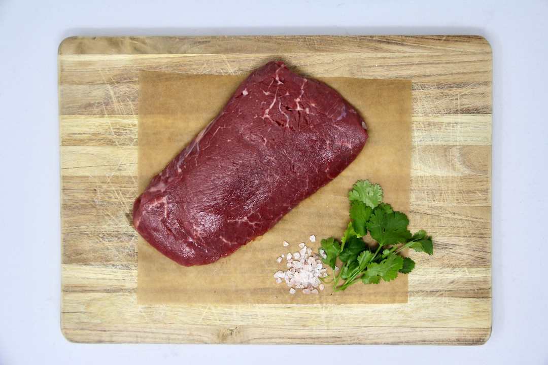 100% Grass-Fed Beef (Wagyu-Angus) Tenderized Round Steak Uncooked Regenerative Farm Products Delivered Apsey Farms Midwest USA