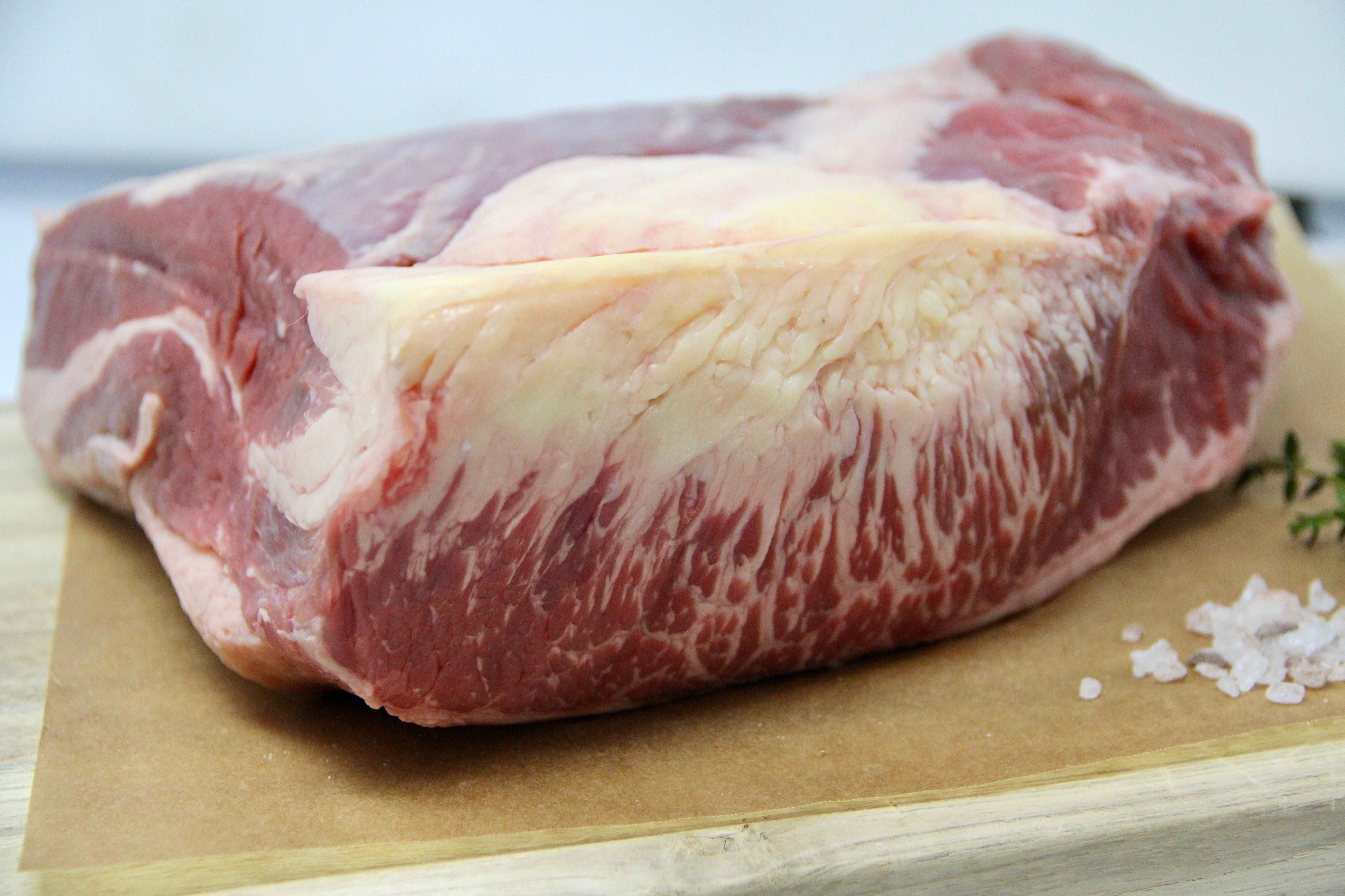 100% Grass-Fed Beef (Wagyu-Angus) Brisket Uncooked Regenerative Farm Products Delivered Apsey Farms Midwest USA
