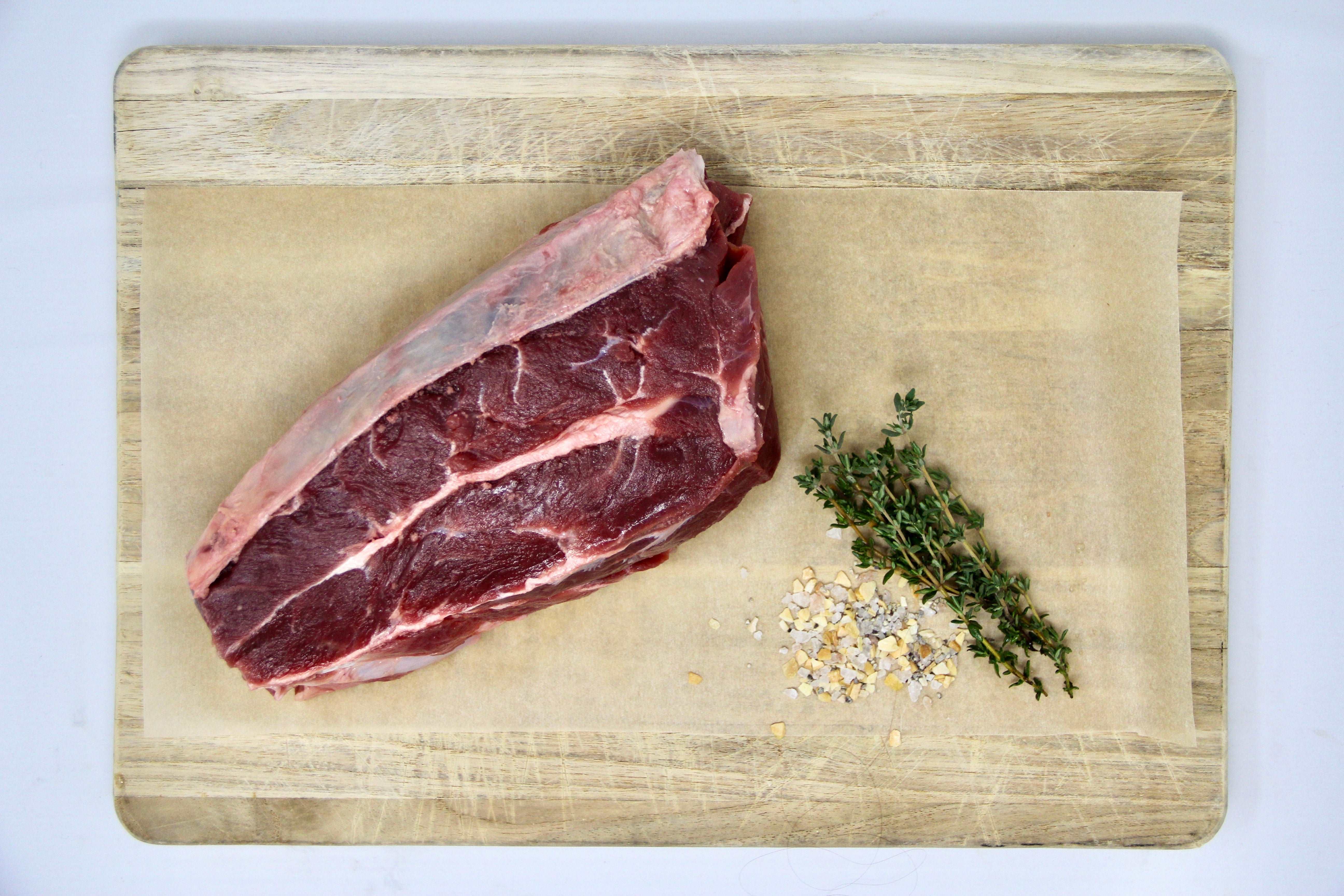 100% Grass-Fed Beef (Wagyu-Angus) Chuck Roast Uncooked Regenerative Farm Products Delivered Apsey Farms Midwest USA